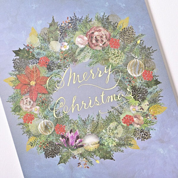 Christmas Wreath - EASE postcard