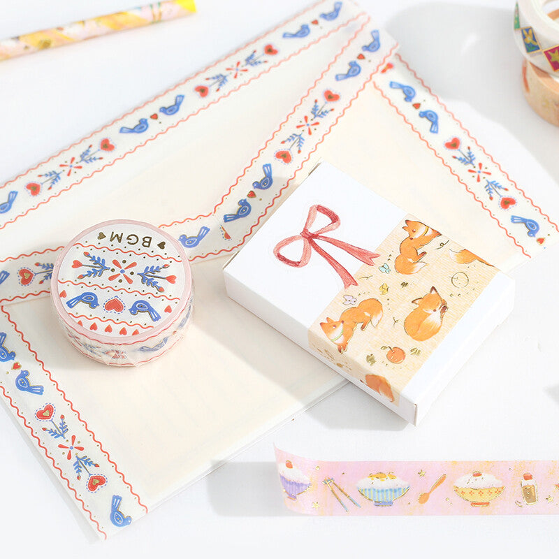 Vintage Embroidery - Masking Tape - BGM washi tape