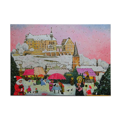 Christmas Market in Marburg - LUKA BASIC postcard