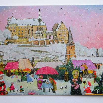 Christmas Market in Marburg - LUKA BASIC postcard
