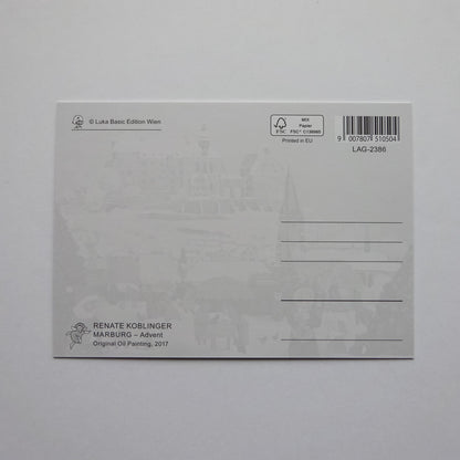 Christmas Market in Marburg - LUKA BASIC postcard