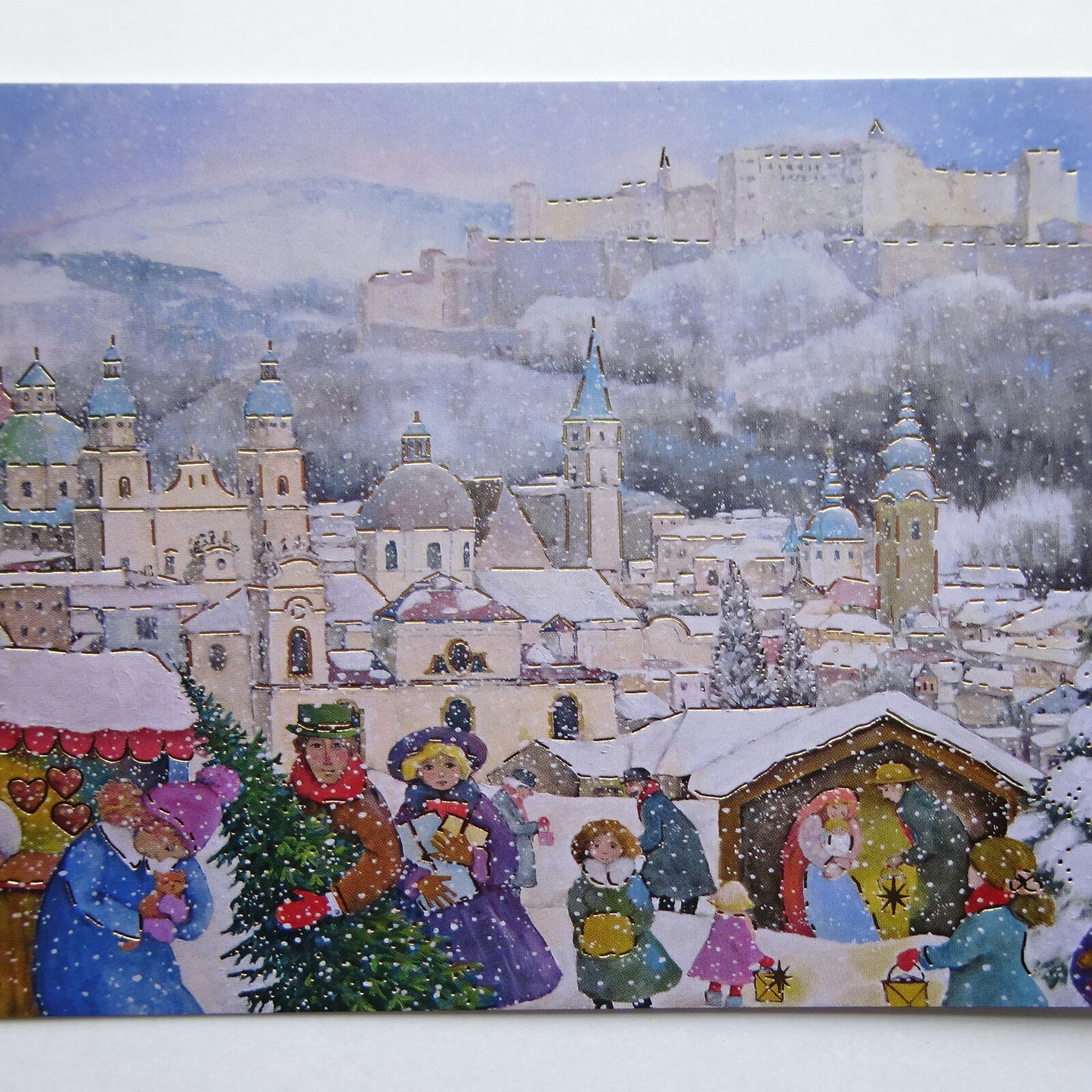 Christmas Market in Salzburg - LUKA BASIC postcard