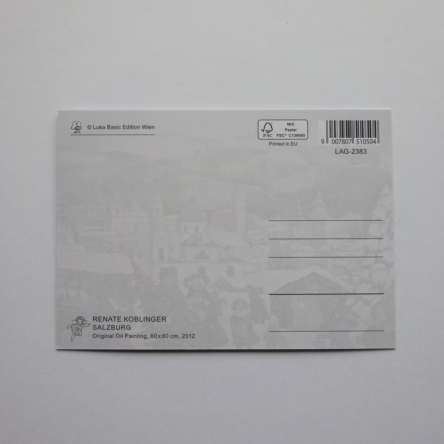 Christmas Market in Salzburg - LUKA BASIC postcard