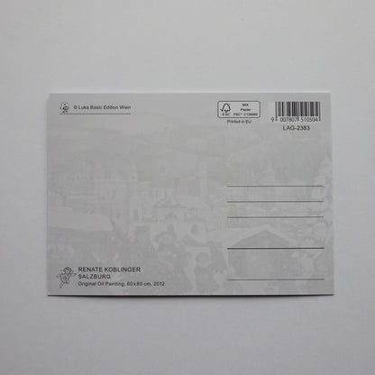 Christmas Market in Salzburg - LUKA BASIC postcard