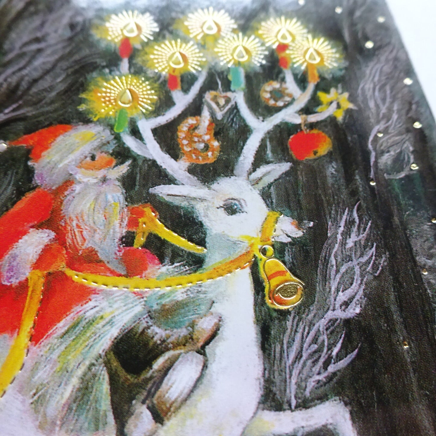 Santa and Reindeer - LUKA BASIC postcard