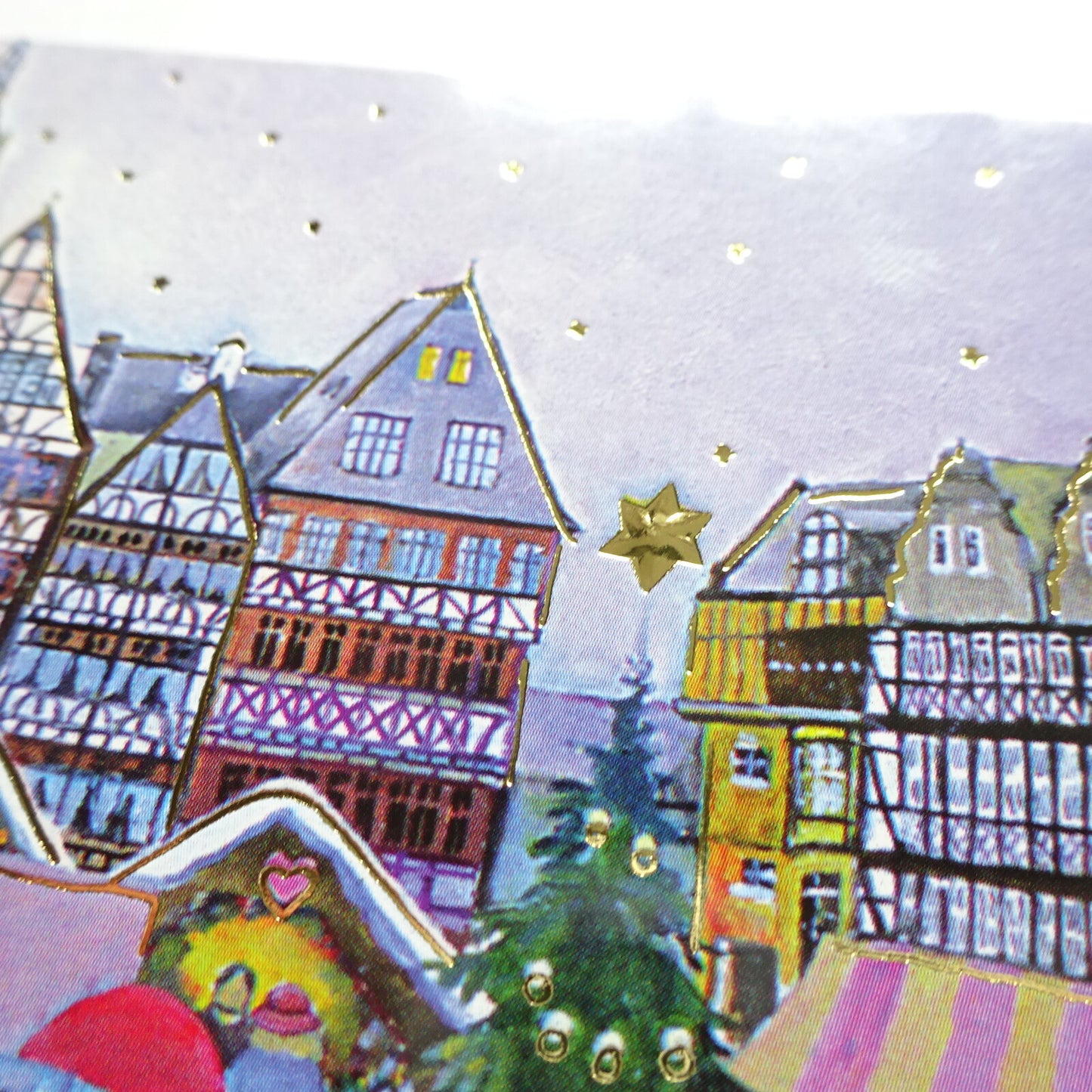 Christmas Market in Frankfurt - LUKA BASIC postcard