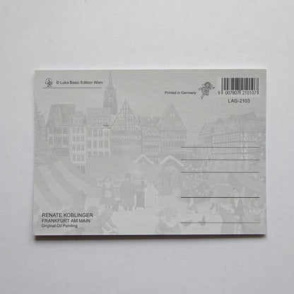Christmas Market in Frankfurt - LUKA BASIC postcard