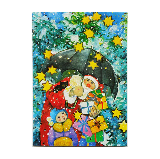 Santa Claus Presents - LUKA BASIC postcard