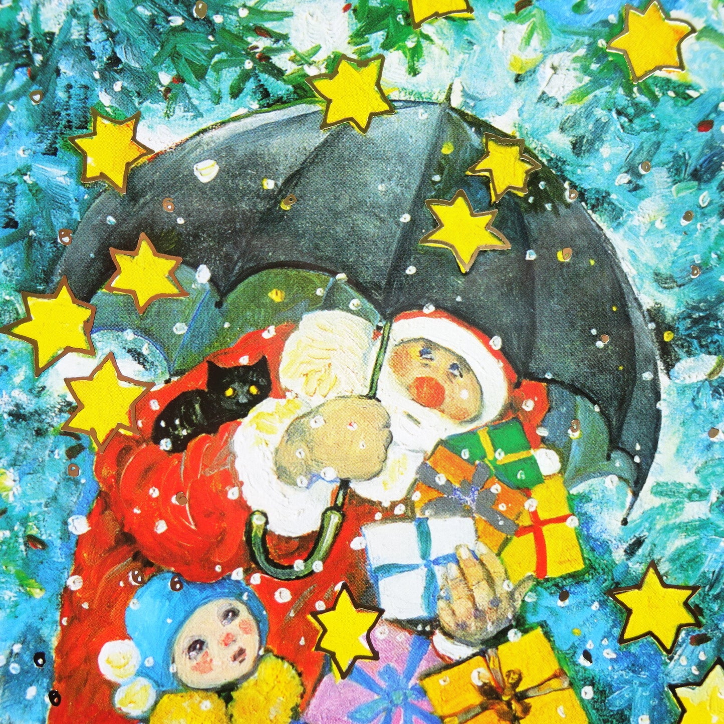 Santa Claus Presents - LUKA BASIC postcard