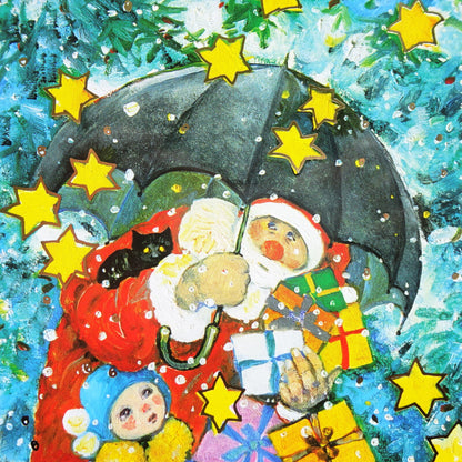 Santa Claus Presents - LUKA BASIC postcard