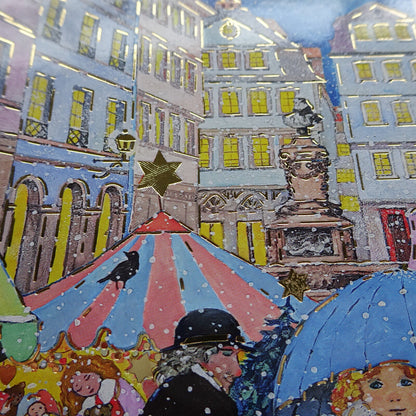 Christmas Market in Frankfurt - LUKA BASIC postcard