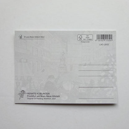 Christmas Market in Frankfurt - LUKA BASIC postcard