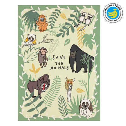 Forest Meeting - Endangered Species Series - Shinzi Katoh Postcard