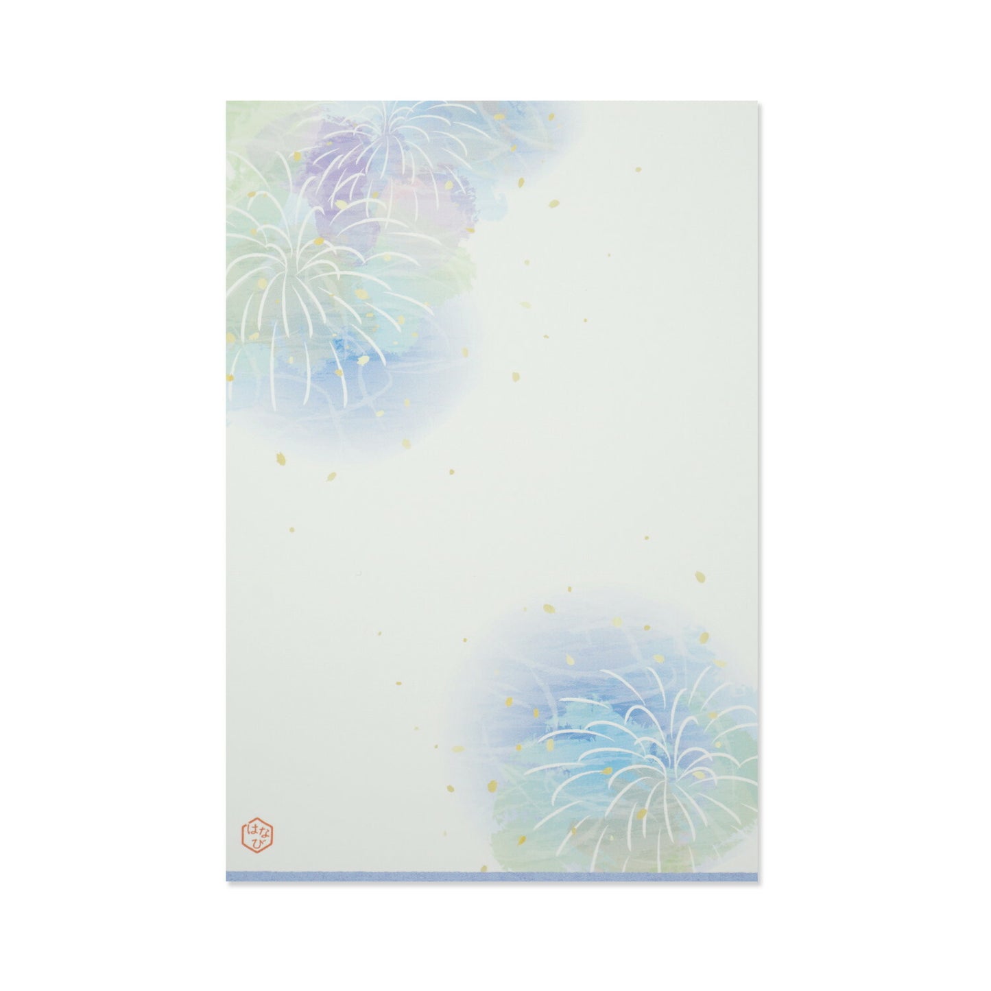 Fireworks, Blue - Frontia summer postcard