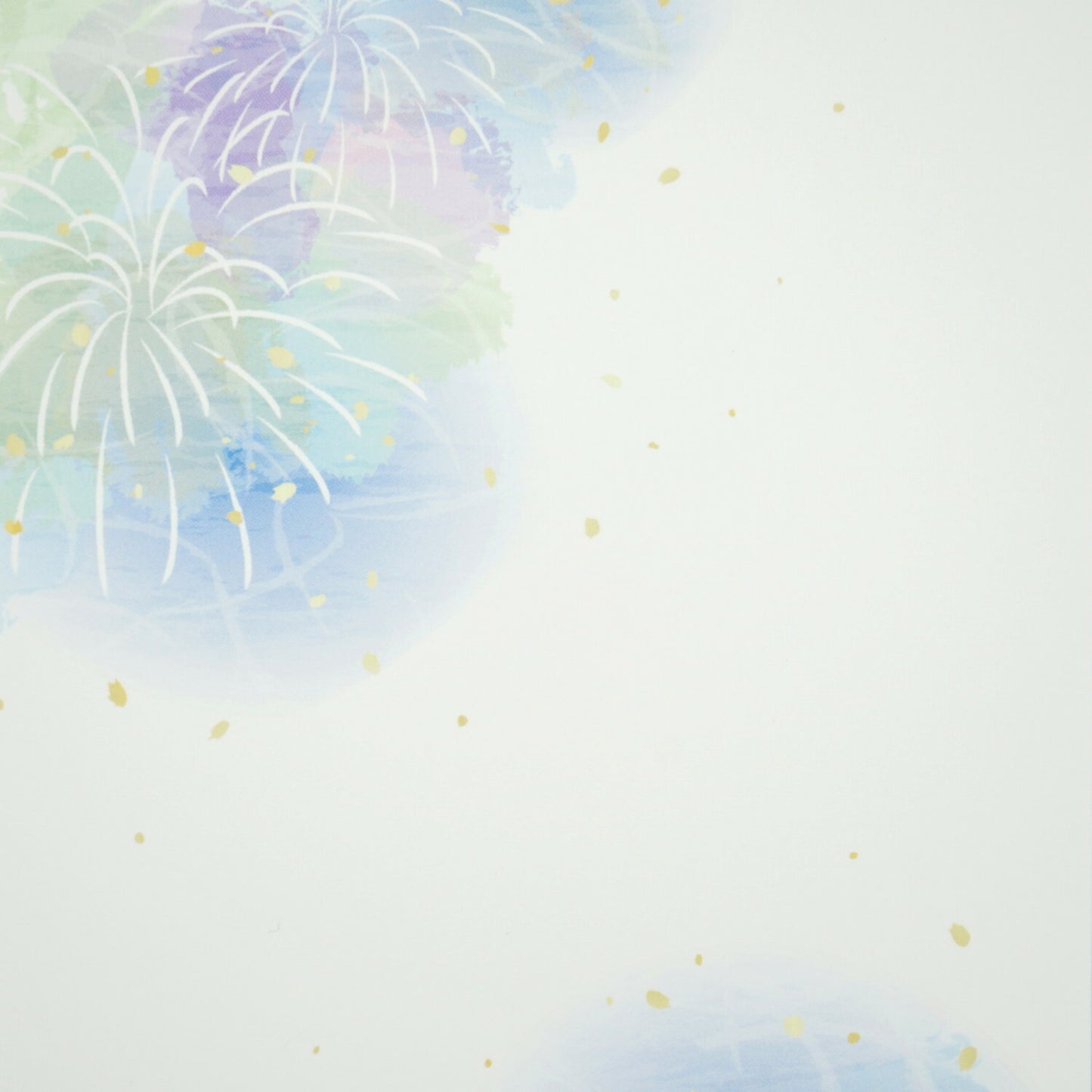 Fireworks, Blue - Frontia summer postcard