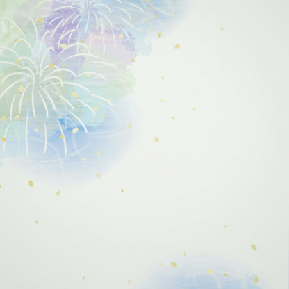 Fireworks, Blue - Frontia summer postcard