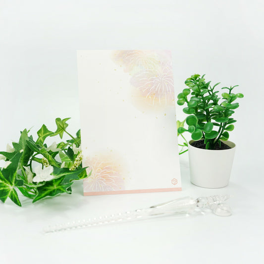 Fireworks, Pink - Frontia summer postcard