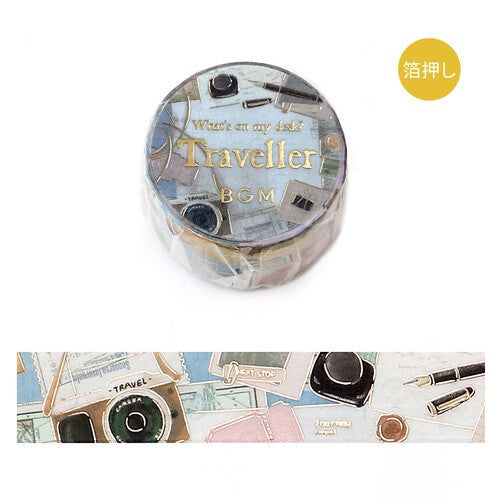 Traveller - What's on my desk? - BGM Washi tape