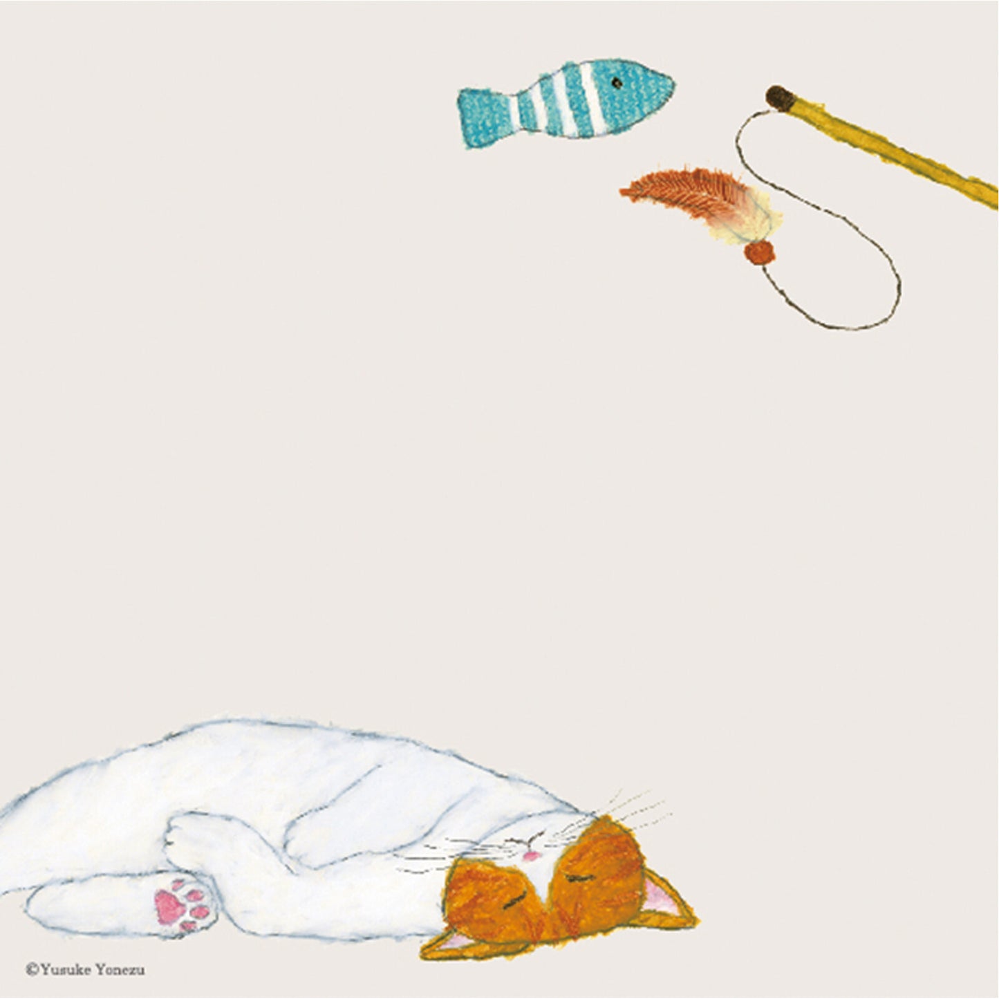 Good life, Cat and Book - 米津祐介 Square Memo Pad