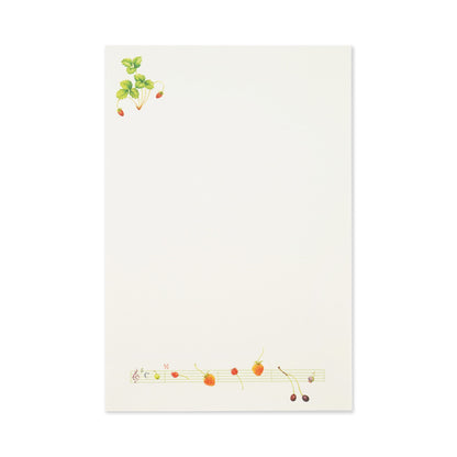 Music Strawberry  - Frontia postcard pad