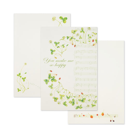 Music Strawberry  - Frontia postcard pad