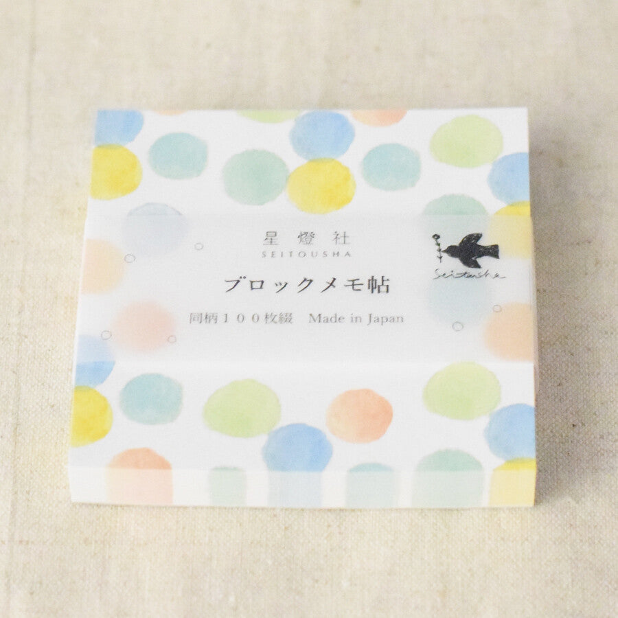 Bubbles - SEITOUSHA memo pad
