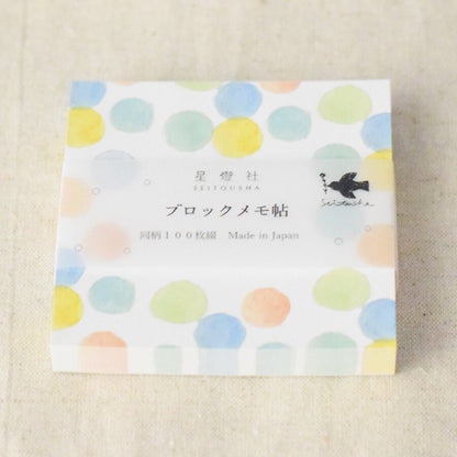 Bubbles - SEITOUSHA memo pad