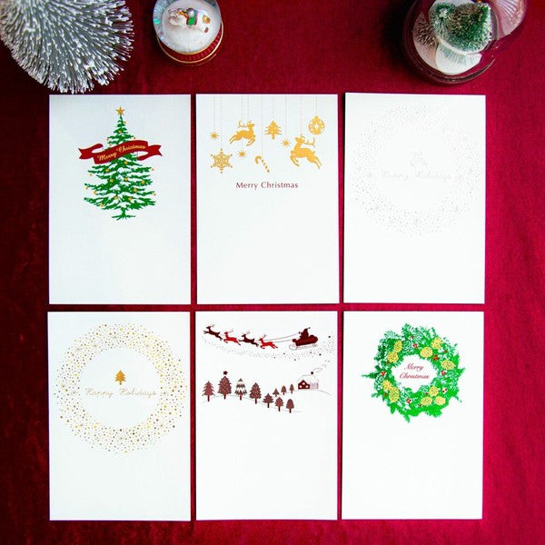 round tree - RUKKAKU Gold Foil Postcard