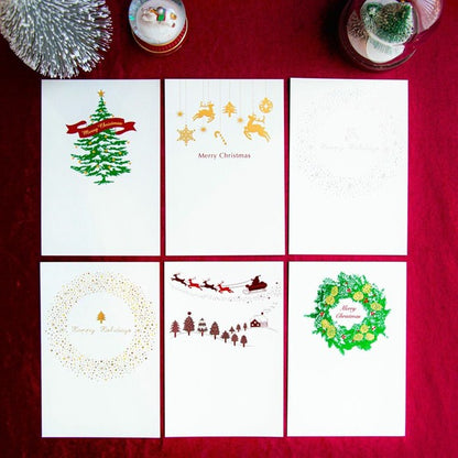 round tree - RUKKAKU Gold Foil Postcard
