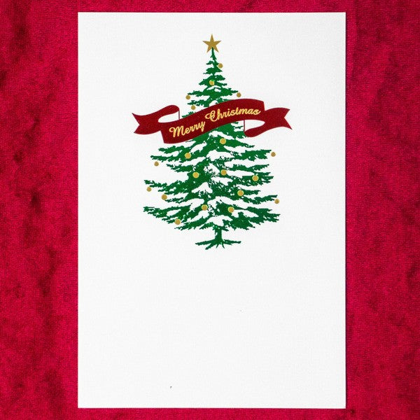 Christmas Tree - RUKKAKU Gold Foil Postcard