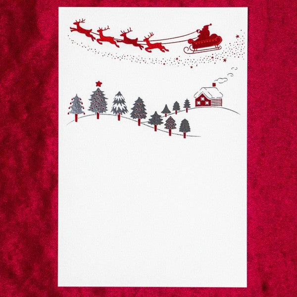 Santa Claus - RUKKAKU Gold Foil Postcard