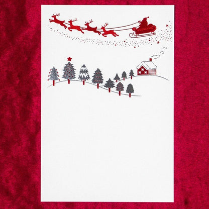 Santa Claus - RUKKAKU Gold Foil Postcard