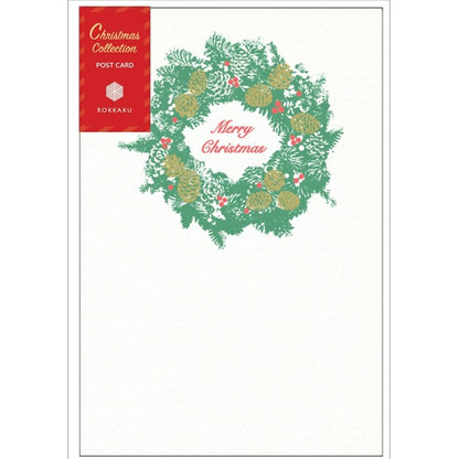 Wreath - RUKKAKU Gold Foil Postcard