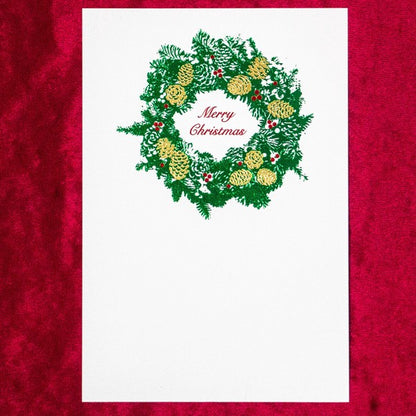 Wreath - RUKKAKU Gold Foil Postcard