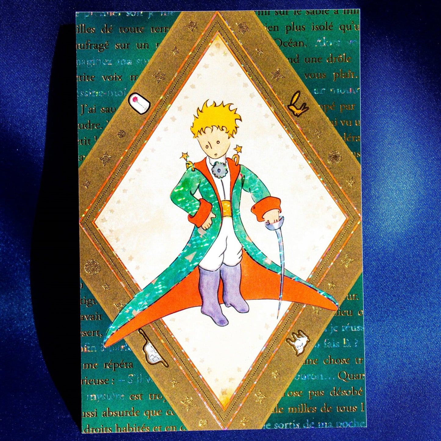 [Adventure] - Le Petit Prince x ROKKAKU foli-stamped postcard