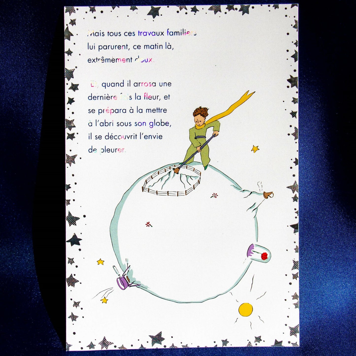[Departure] - Le Petit Prince x ROKKAKU foli-stamped postcard