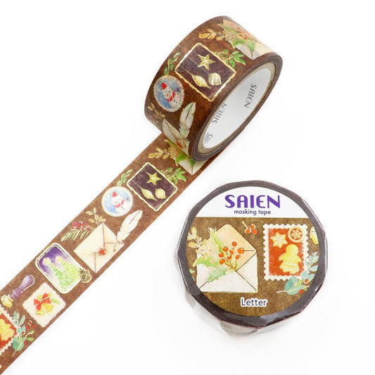 Letter - SAIEN gold foil masking tape