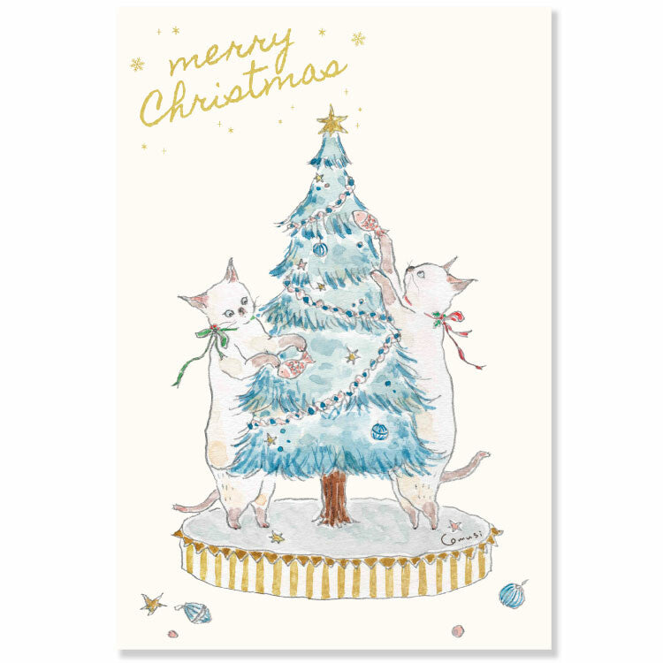 Christmas tree - Tokorokomugi postcard