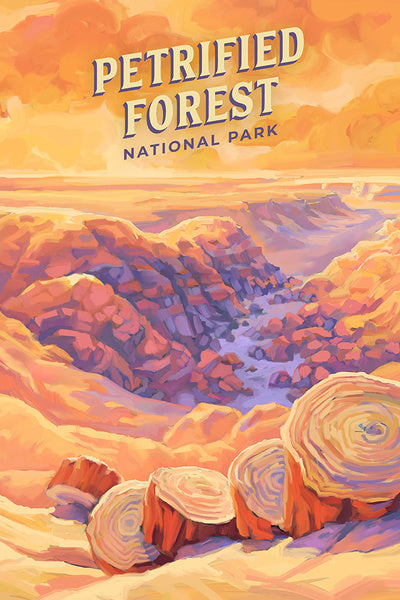 Petrified Forest National Park, Arizona - Lantern Press Postcard