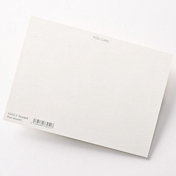 Tree and reindeer in a snowy forest - EASE foil postcard