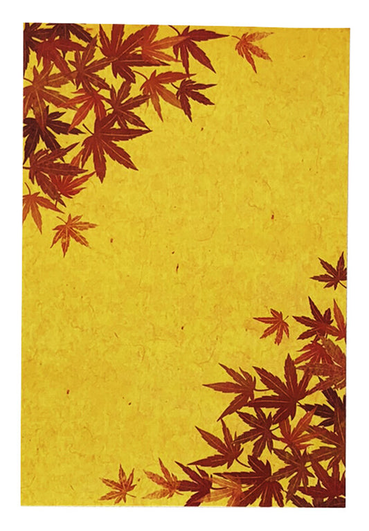 Leaves - autumn postcard