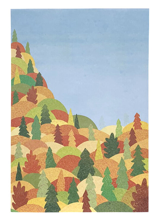 Yellow leaves - autumn postcard