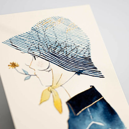 Miscanthus - Cozya Products - foil-stamped postcard
