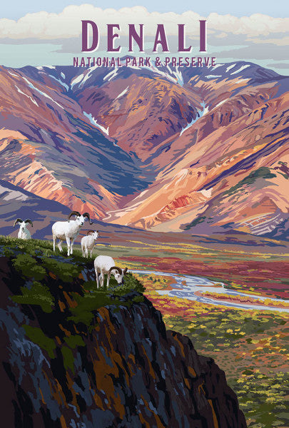 Denali National Park, Alaska - Painterly National Park Series