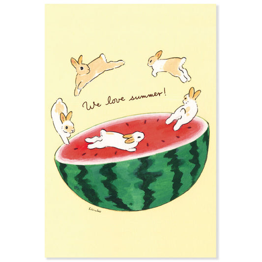 Watermelon - Moriyama Motoko Postcard