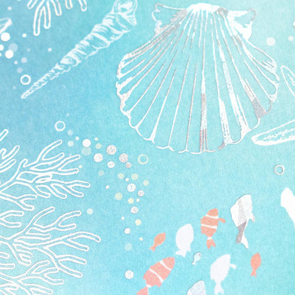 Shell - pearlescent postcard - NB.co