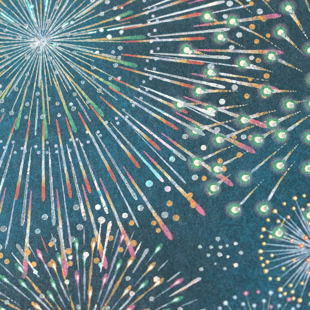 Fireworks - pearlescent postcard - NB.co