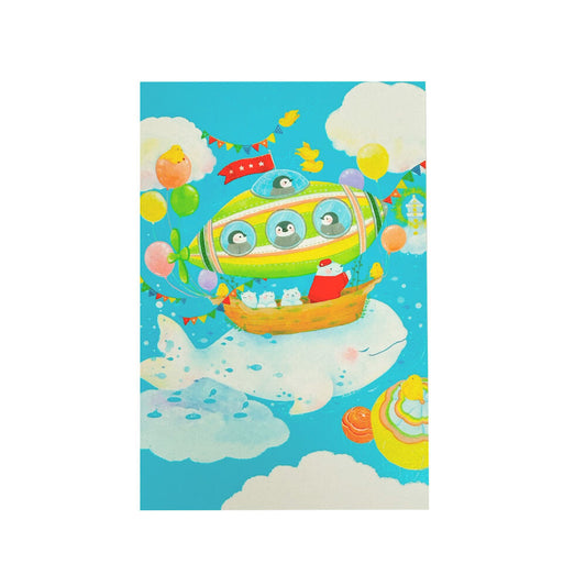 Beluga whale airship - Asano Yoshida Postcard