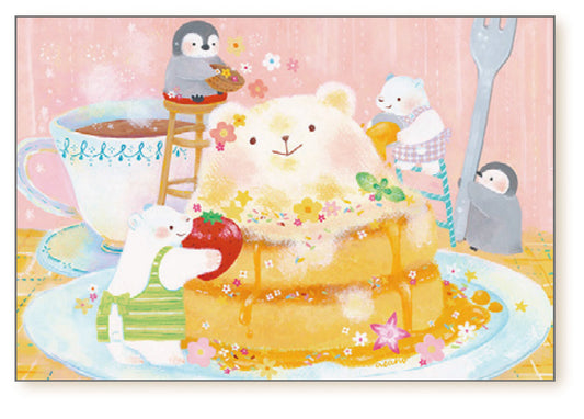 Pancakes at Polar Bear Cafe - Asano Yoshida Postcard