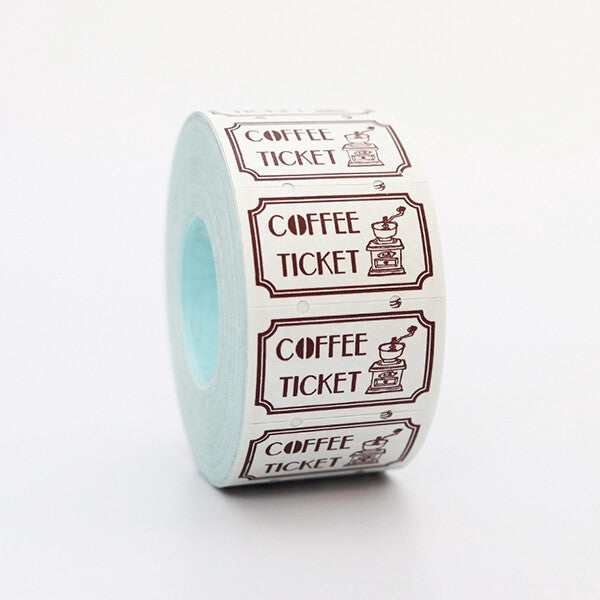 Coffee Ticker - 36 Sublo - 24 label stickers sampler